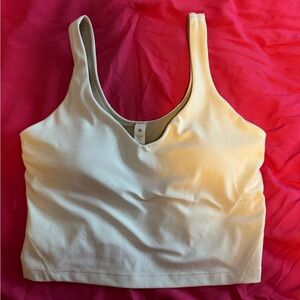 lululemon athletica white Tank Top